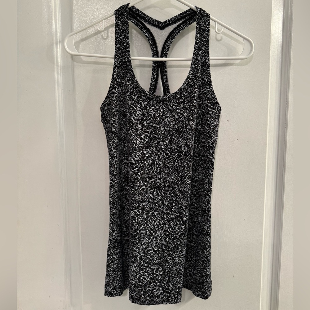 Lululemon Cool Racerback II Chakra Print Alpine White Black